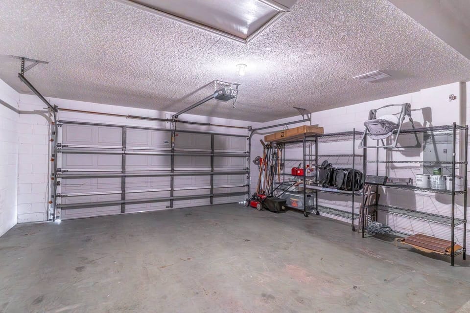 2 car garage, available for guest use