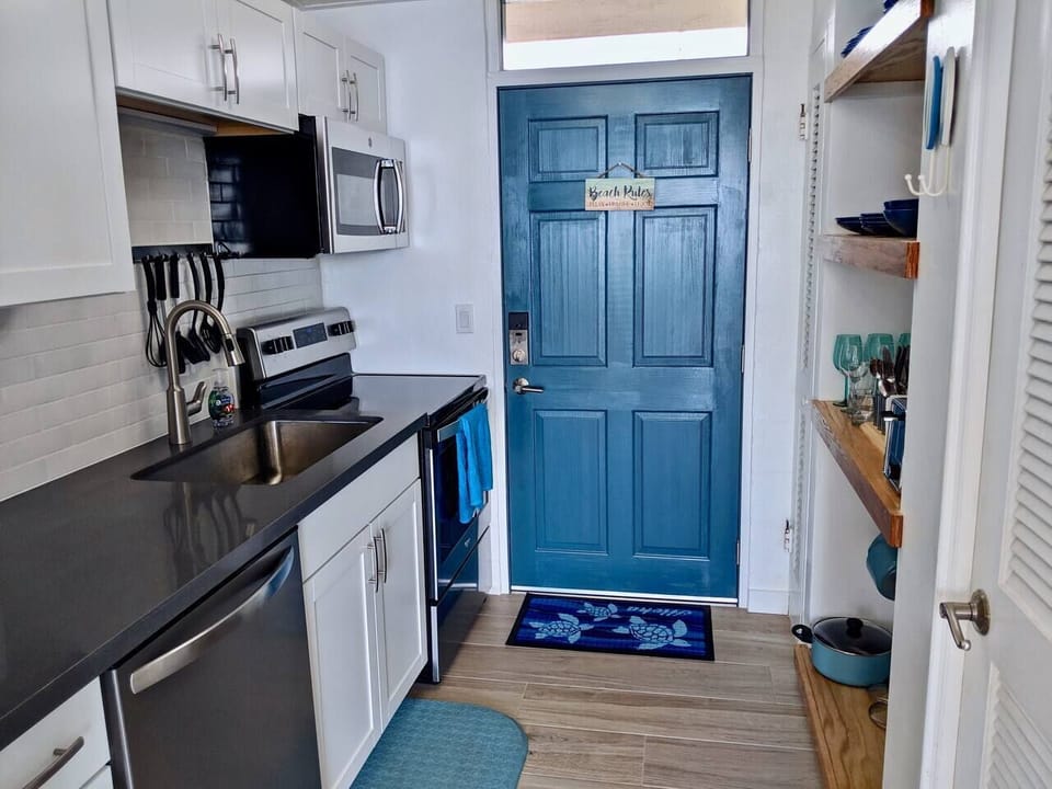Entry and kitchen