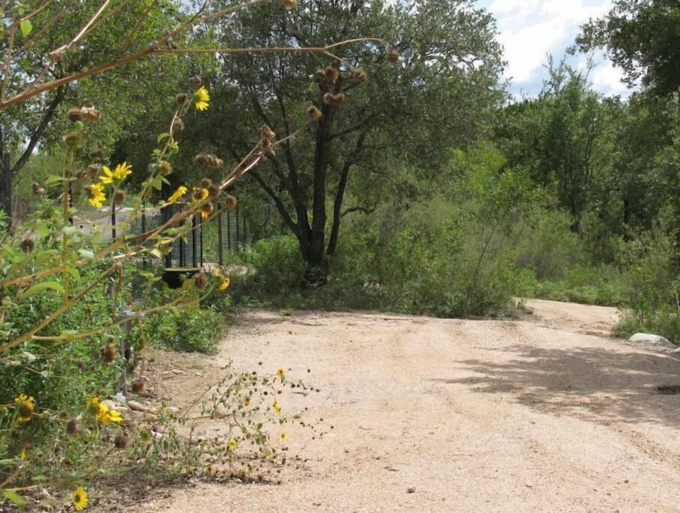 Gravel RV site with full hook ups, 30amp