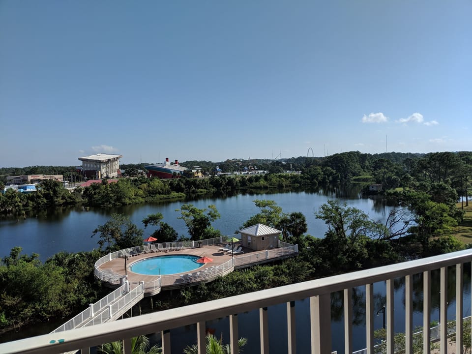 One of 5 swimming pools. "Believe it or not" is seen on the back. Adult golf too
