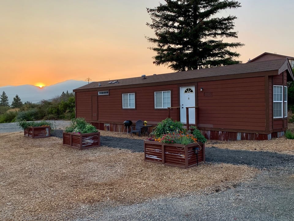 Surrounding Mountain Views and beautiful sunset 