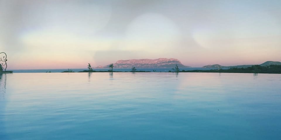 Swimming pool, Tavolara view