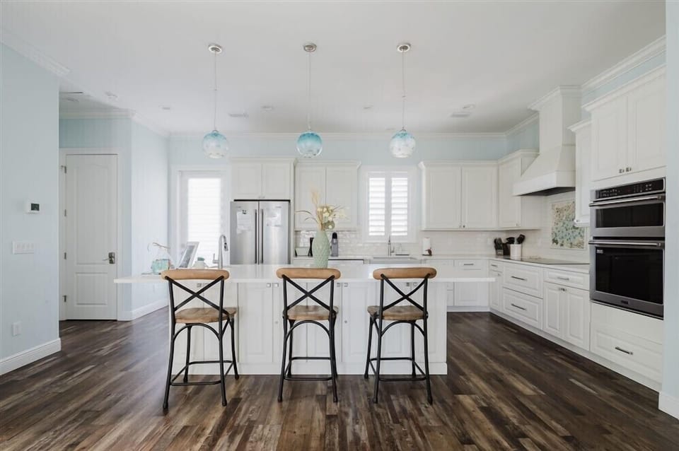 Seating at the Large Kitchen Island