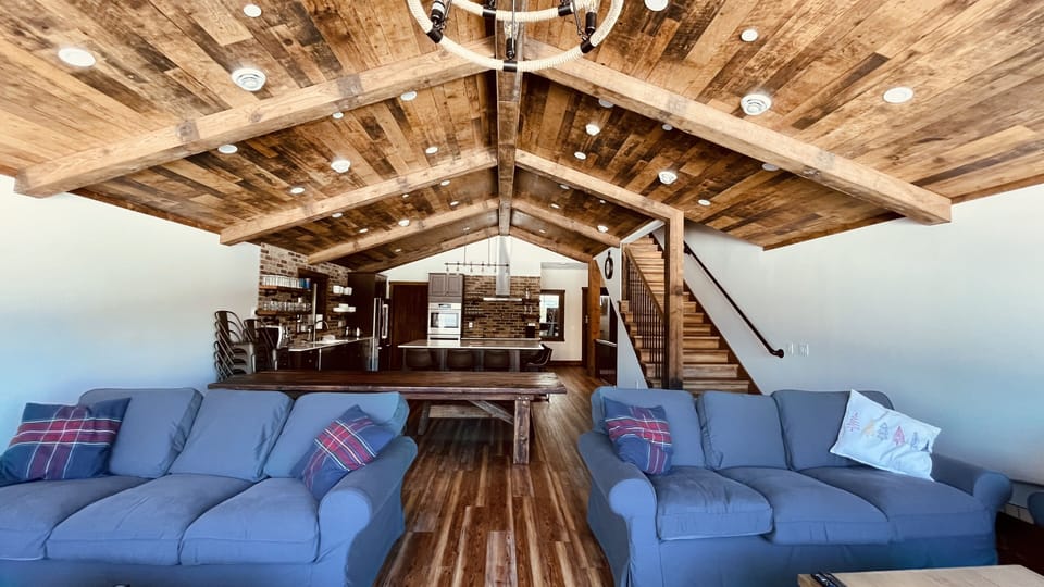 Main living area with kitchen 