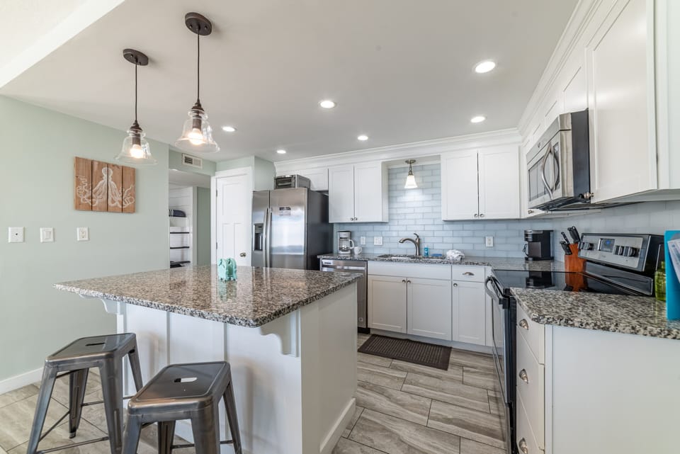 High end stainless steel appliances