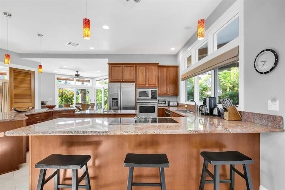 Large kitchen.