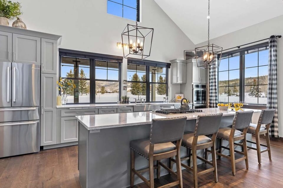 Sip coffee with panoramic views from the open living space.