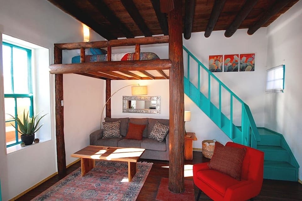 Living room and Lofted bed 