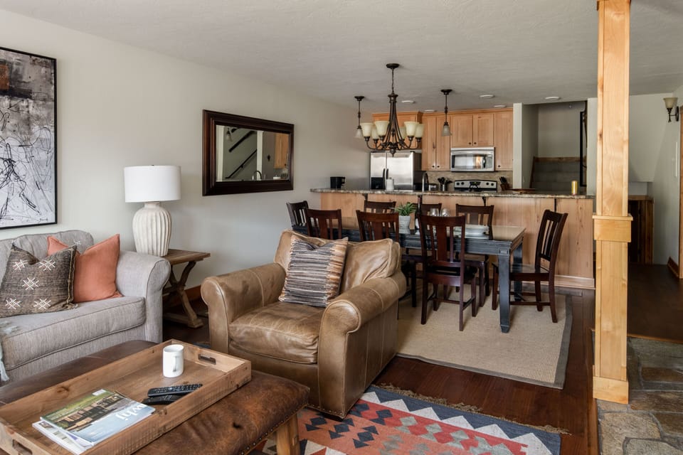 Living room looking into Dining area