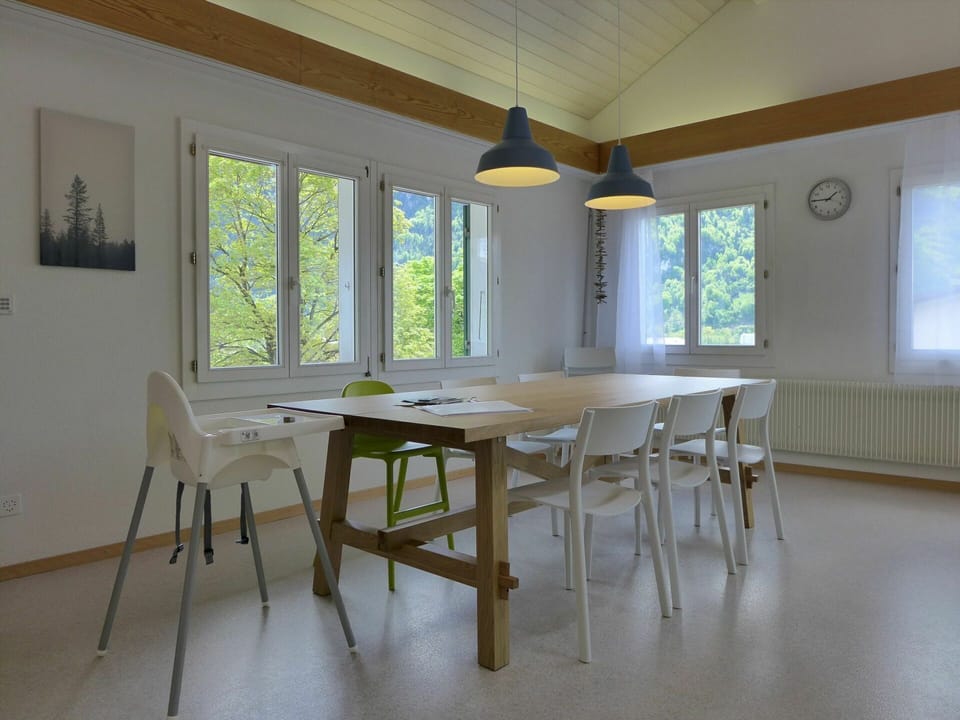 Table, Window, Furniture, Chair, Wood, Lighting, Interior Design, Shade, Clock