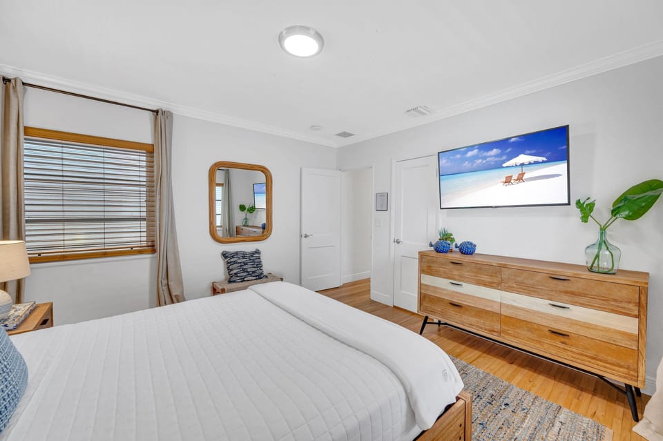 There's also a small closet for you to store your luggage!
