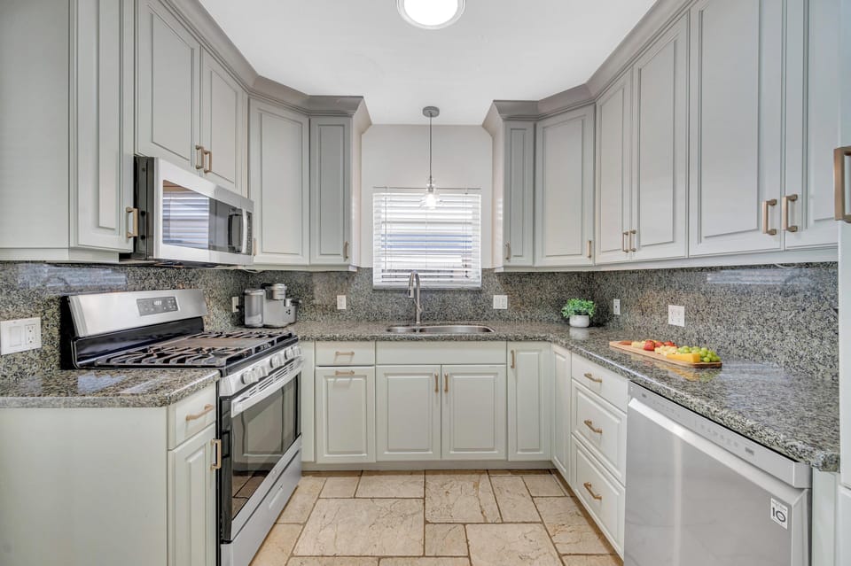 Prepare sumptuous meals from the fully equipped kitchen.