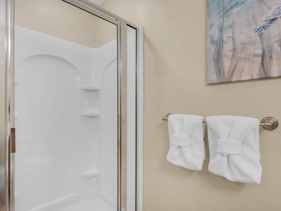 Guest bathroom with walk in shower