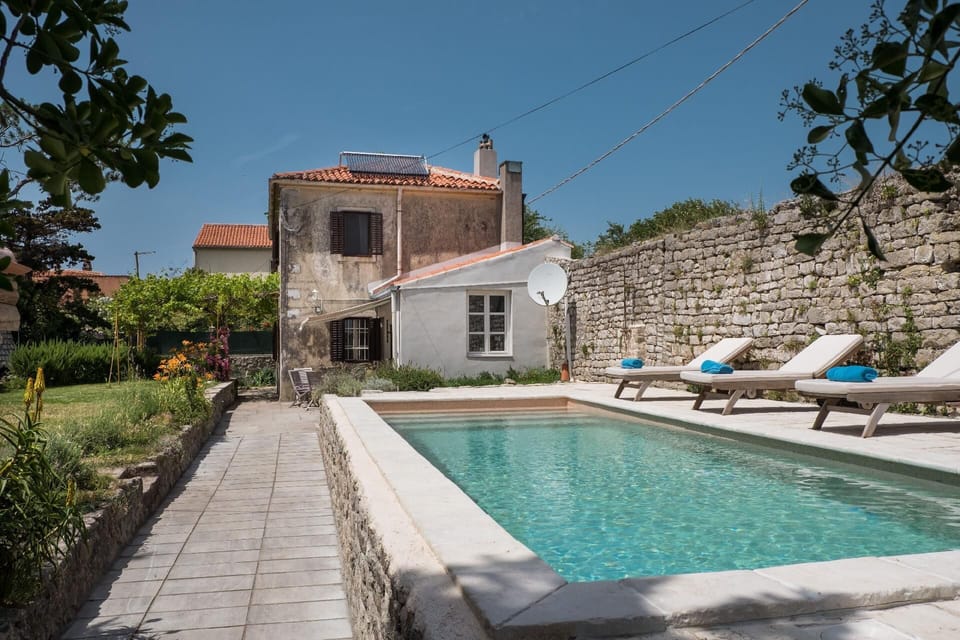 Pool. Unique Antistress Oasis Villa Antiqua with heated swimming pool