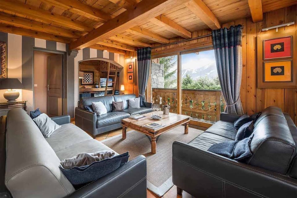 Snuggle up with a cup of coffee or tea on the comfortable sofa.