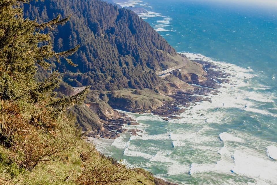 Be sure to visit Cape Perpetua while you're in town for amazing views like this.