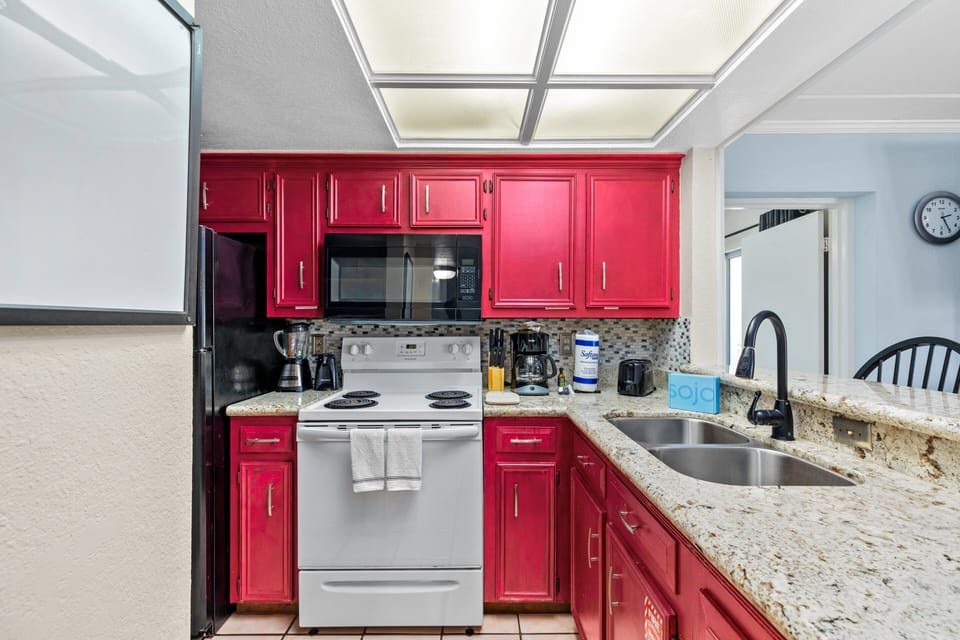 Fully Stocked Kitchen Area