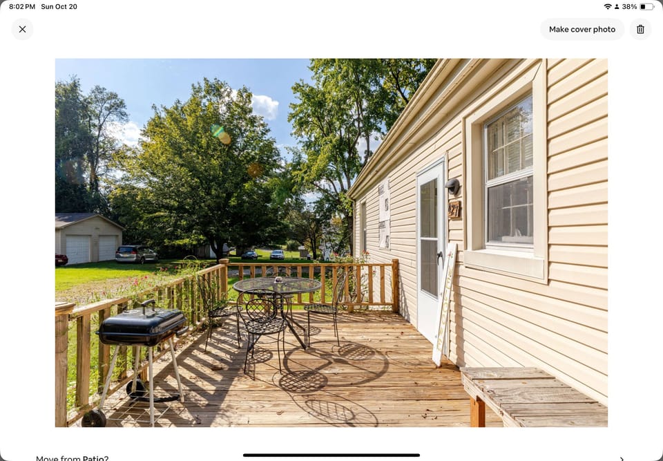 Back deck.