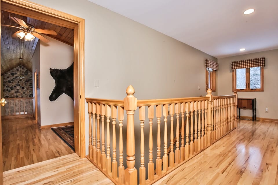 Gorgeous wooden stair case