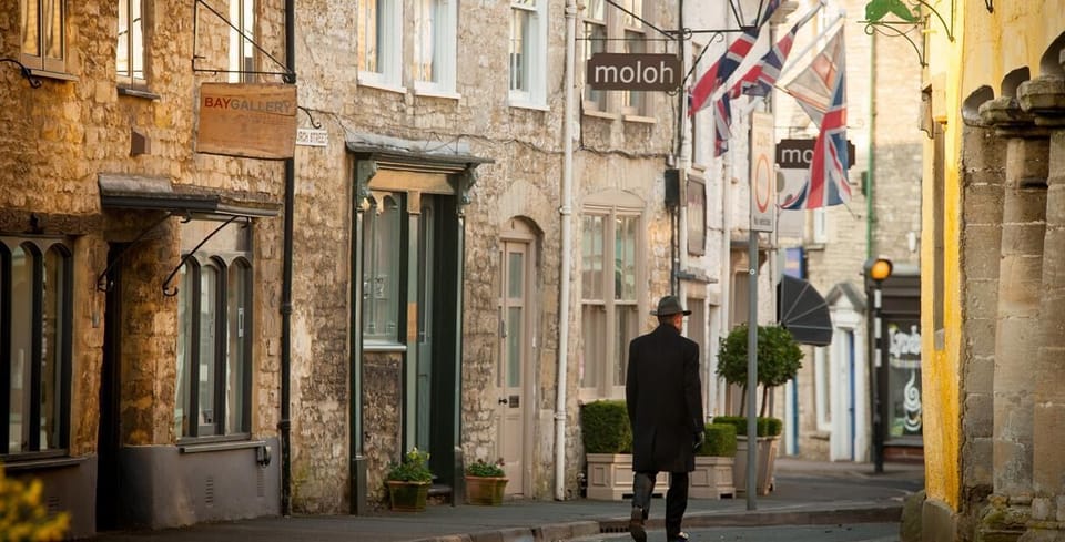 Explore the boutique shop and antiques stores