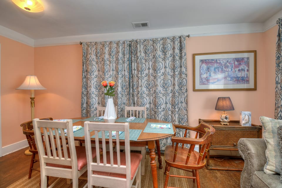 Enjoy meal time as a family or pull out some board games for fun.