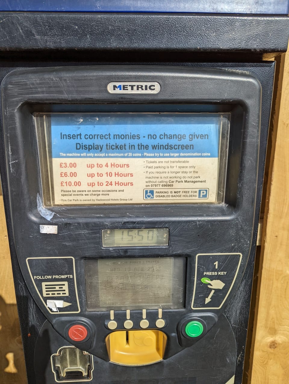 Car Park Machine