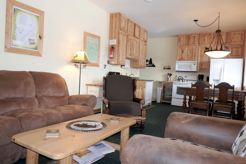 Cozy living room and open floor plan