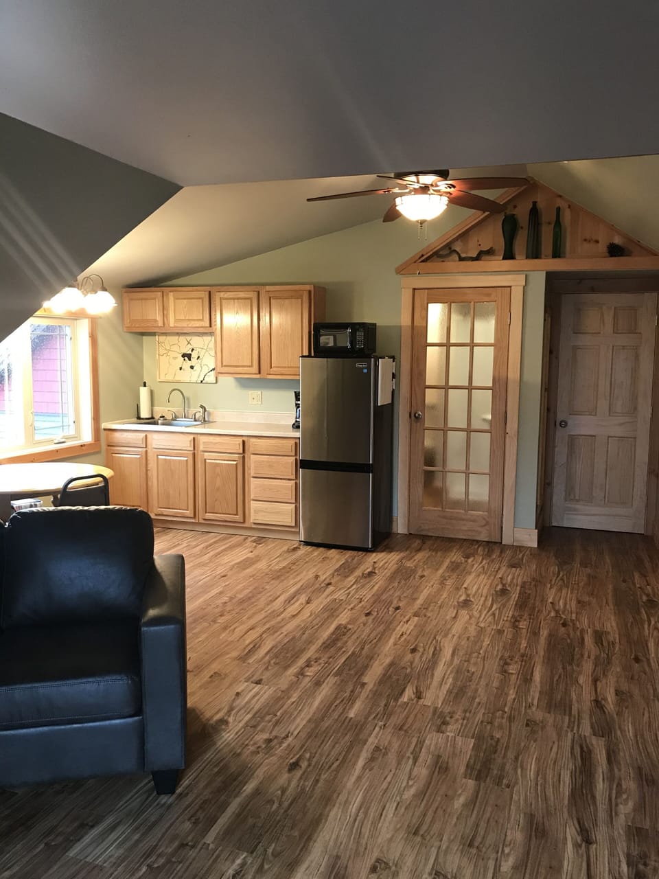 View upon entering the studio.