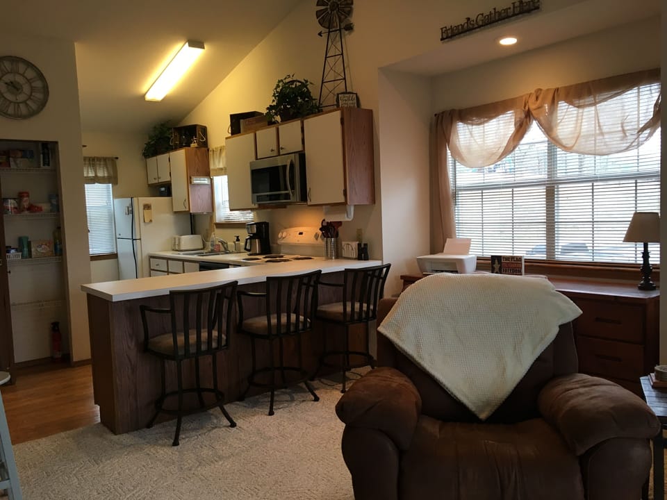 View from Living Room into Kitchen
