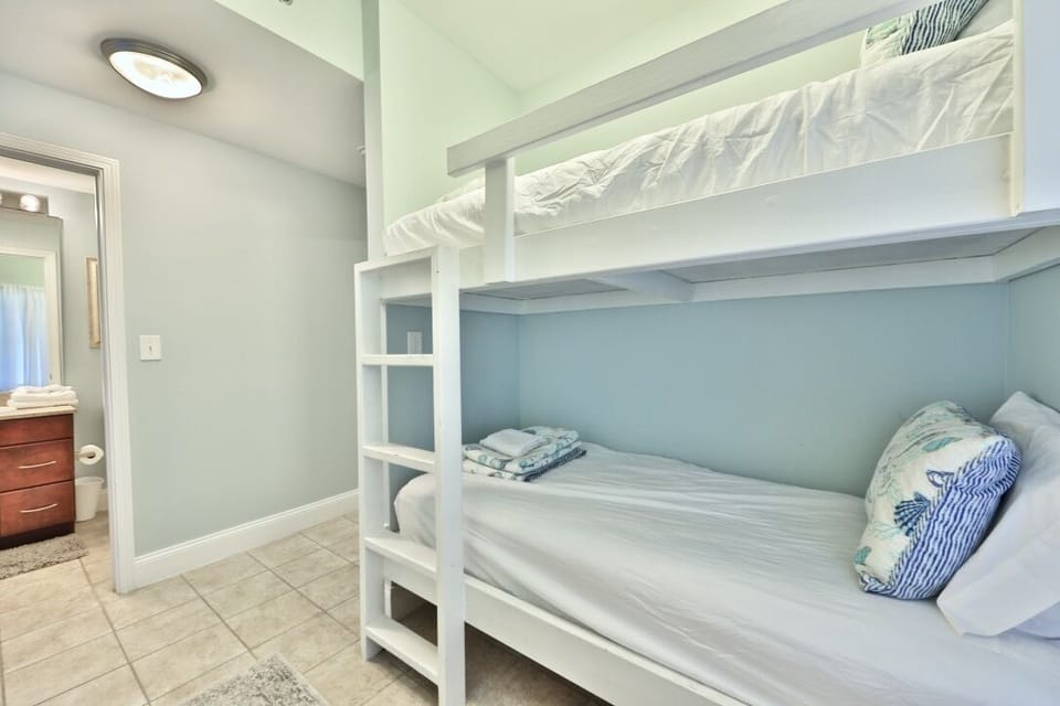 Not pictured, but now a full size bed in the hallway nook.