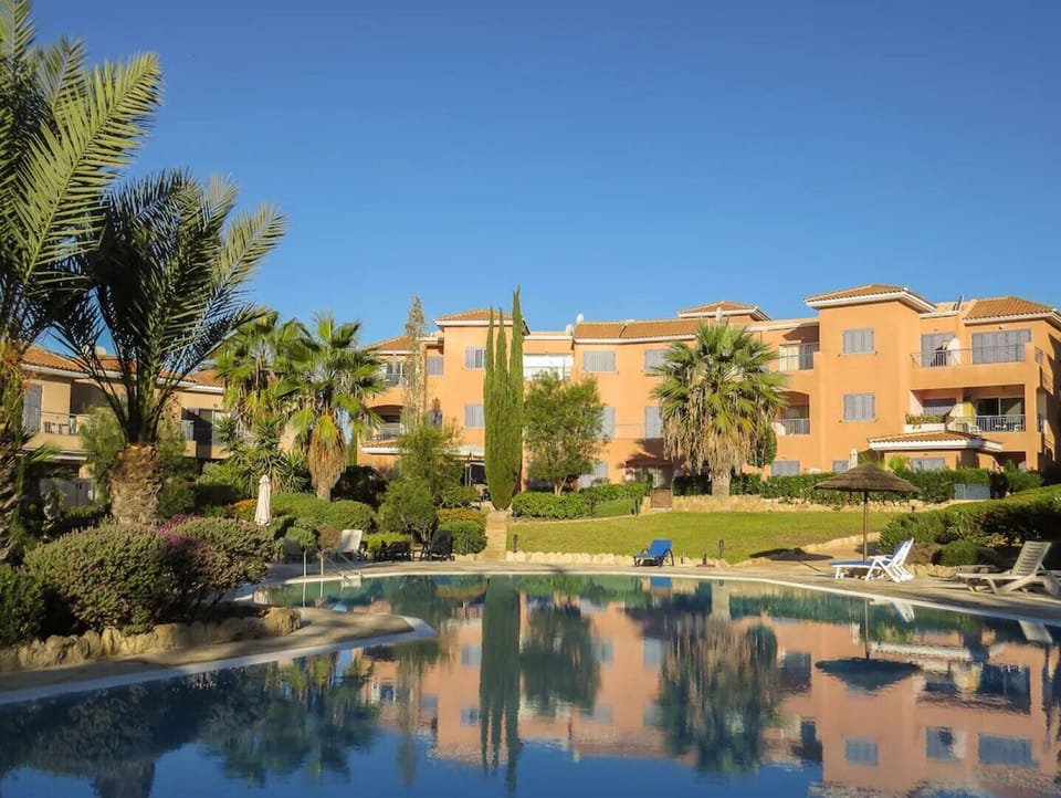 Complex viewed from swimming pool