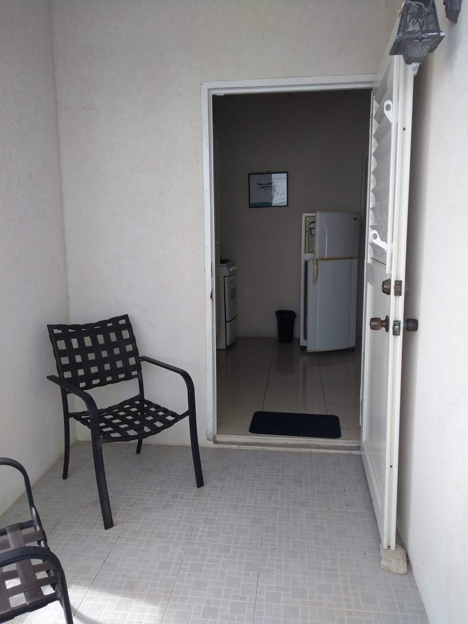 Apt #2 entrance and patio upstairs