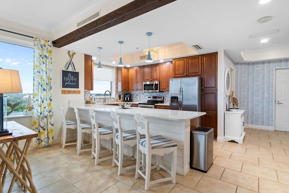 Kitchen with Bar Seating