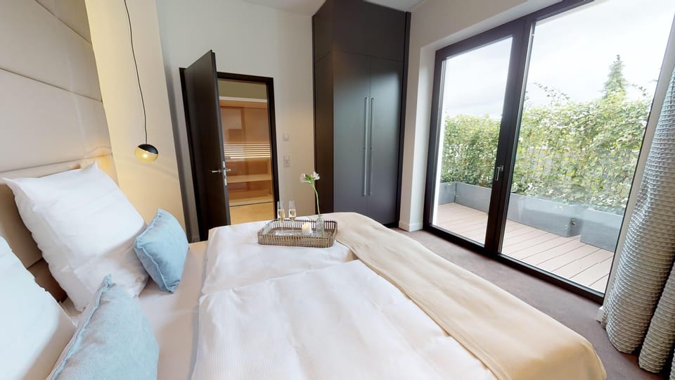 Luxus Penthouse in bester Lage von Timmendorfer Strand mit Balkon und Sauna