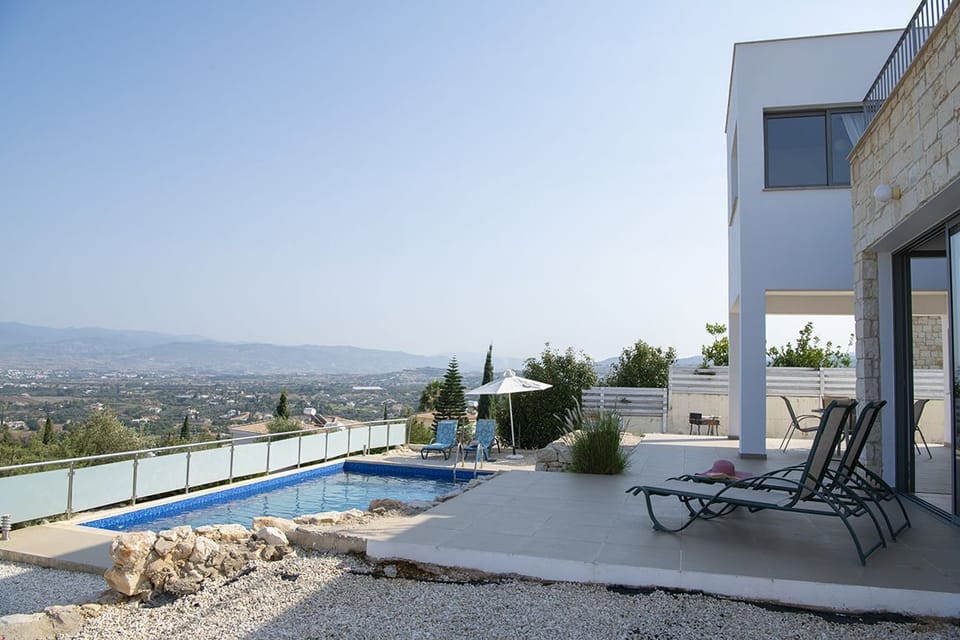 Garden surrounded by amazing views