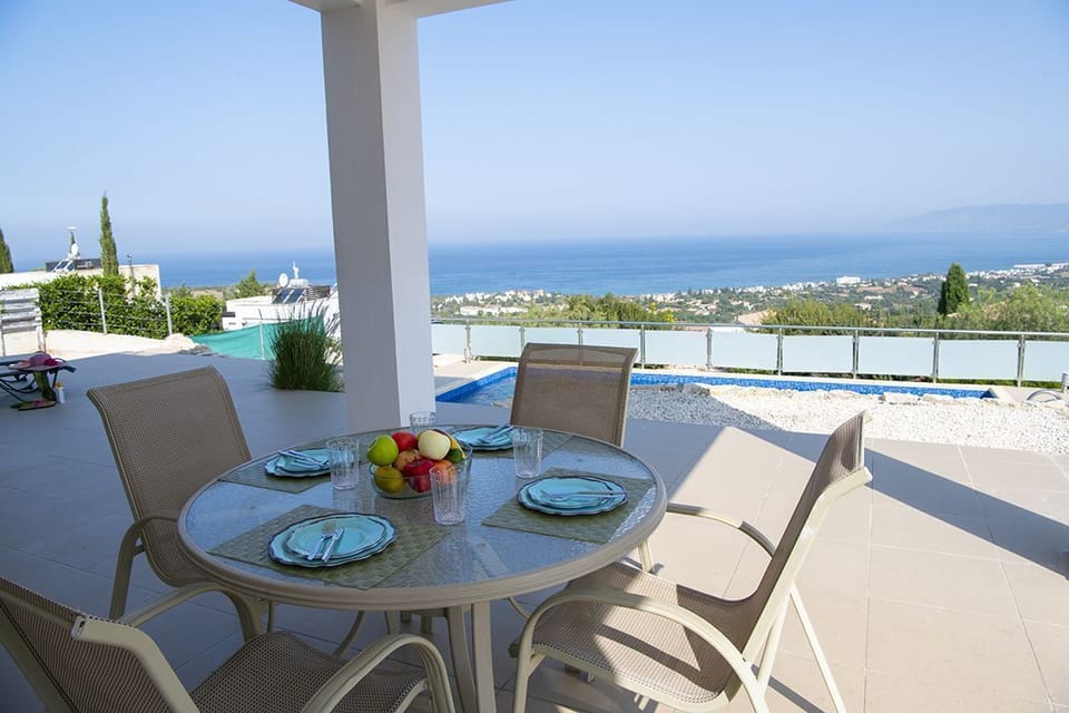 Outside shaded seating area
