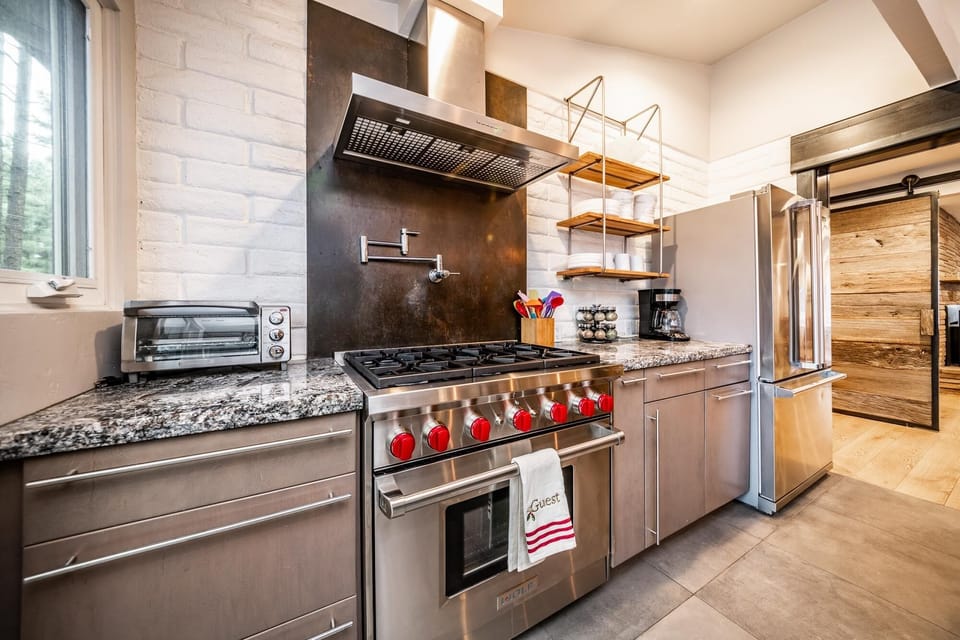 Our kitchen is fully equipped for your stay.