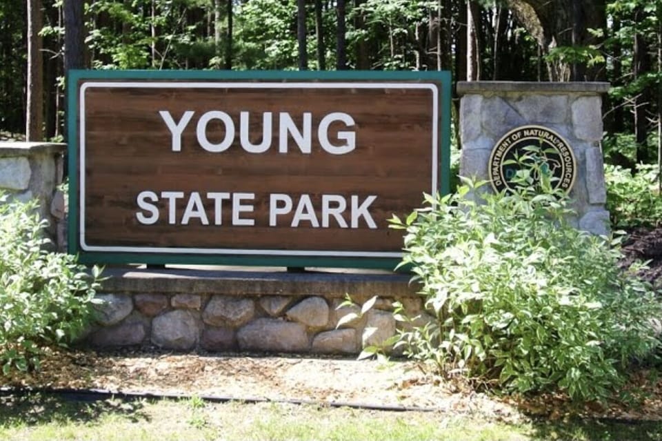 Young State Park on Lake Charlevoix, a 7-minute drive from the home. 