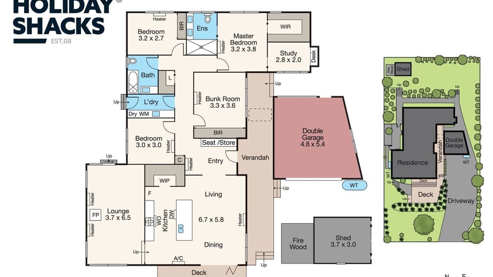 Blue Beachside Floorplan