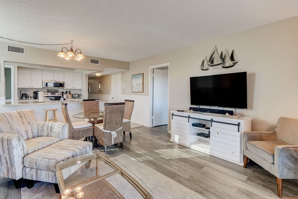 Enjoy TV, Relaxing in the Living Room