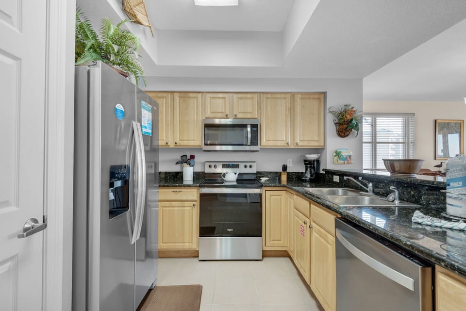 Kitchen has everything your chef needs