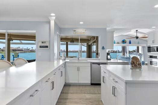 Huge kitchen with new cabinetry