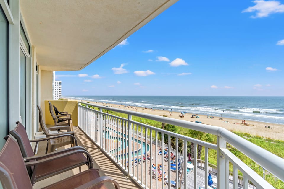 Enjoy a great sunrise while having morning coffee on the private balcony