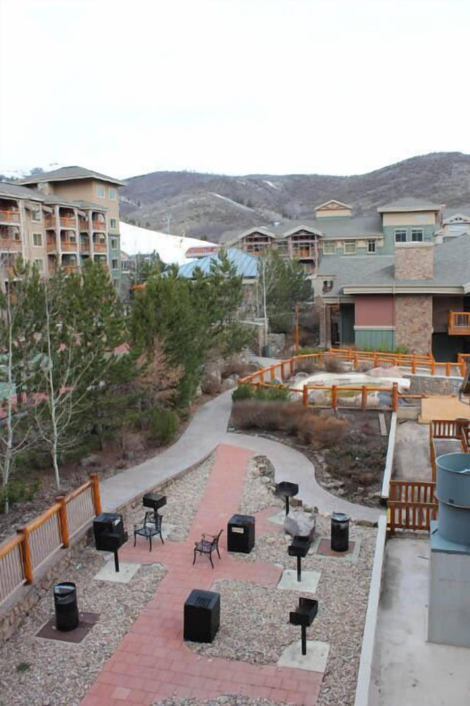 Grilling area with the Westgate resort, viewed from condo
