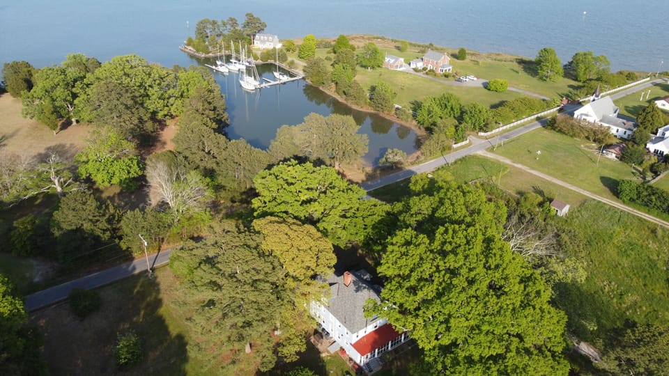 Another birds eye view - SHADYHURST property includes waterfront (East River)