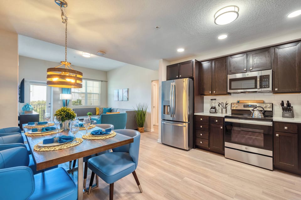 Kitchen and dining area