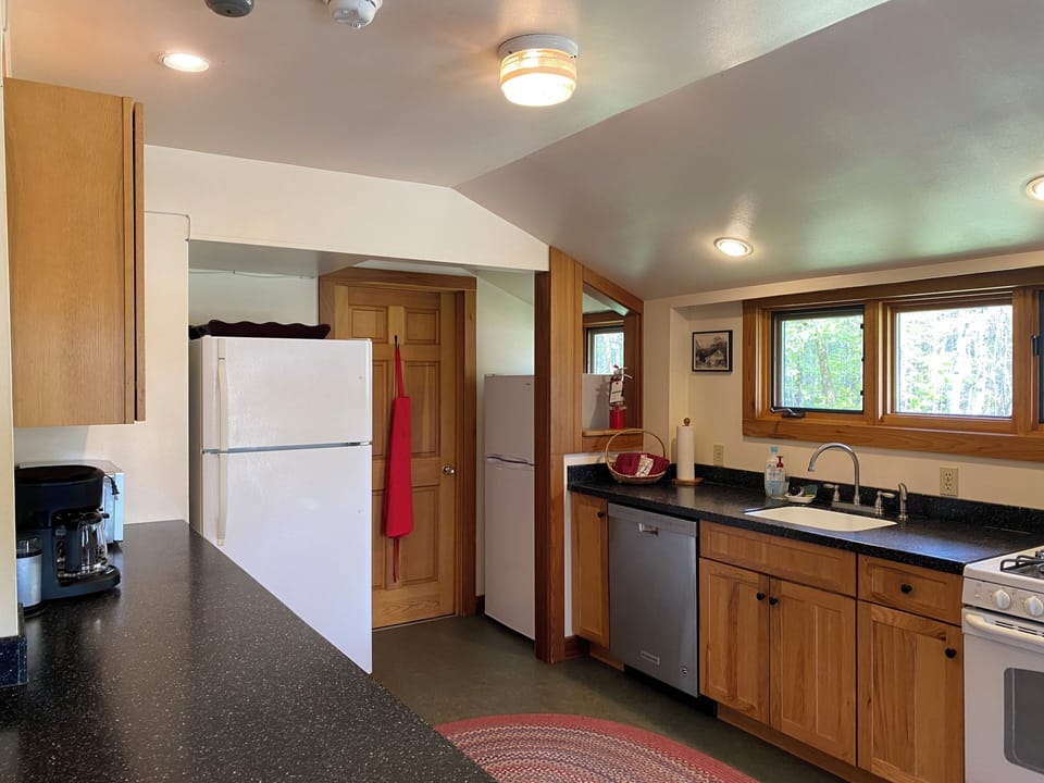 Kitchen - look closely and you'll see 2 refrigerators