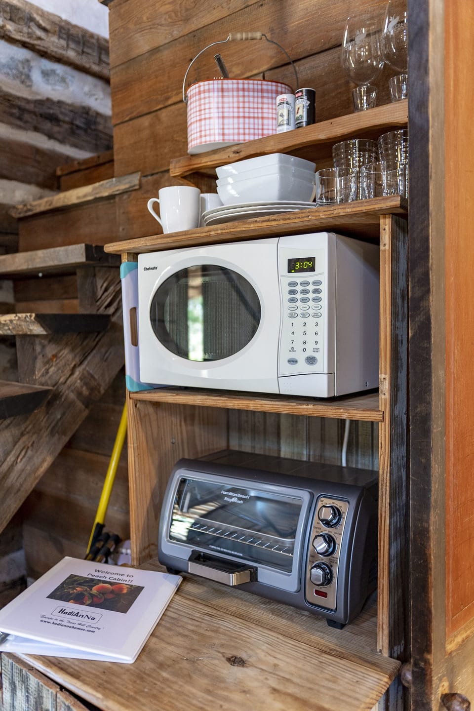 Mini Fridge, Microwave and Toaster Oven