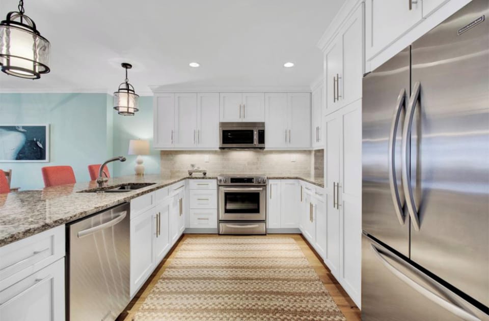 Modern chef's kitchen.