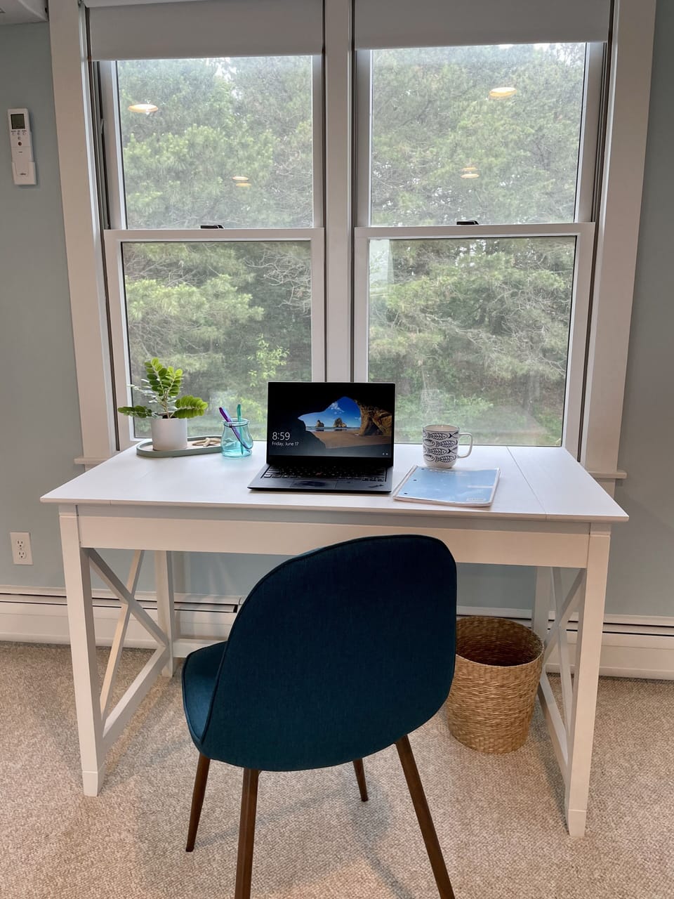 New in 2022- Planning a work from away getaway?  We added a desk upstairs!